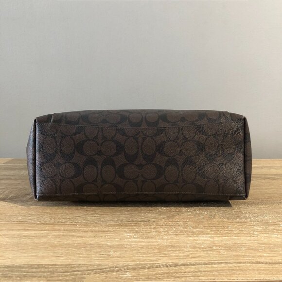 Coach Ava Chain in Signature Brown Black Shoulder Tote Bag MSRP $395 - Picture 8 of 15